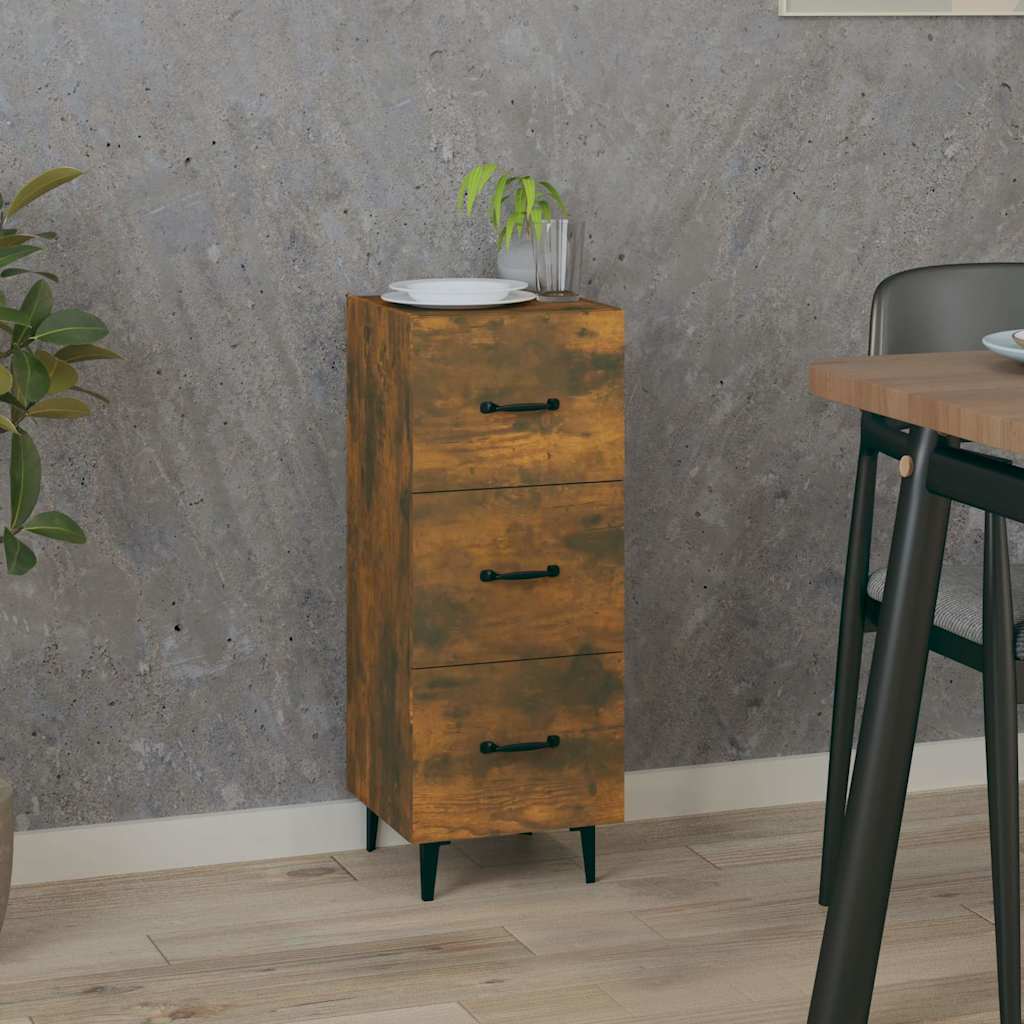 Sideboard Räuchereiche 34,5x34x90 cm Holzwerkstoff