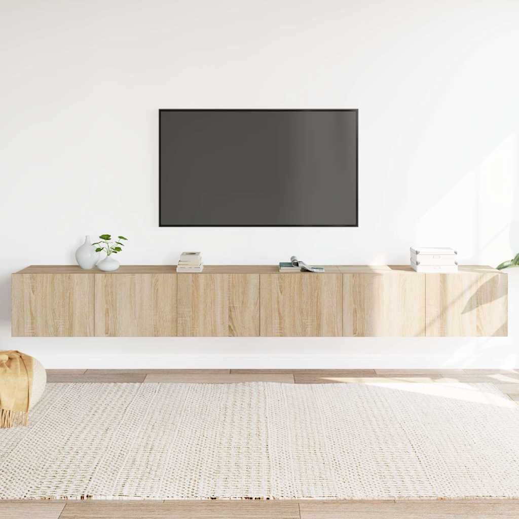 3-tlg. TV-Schrank-Set Sonoma-Eiche Holzwerkstoff