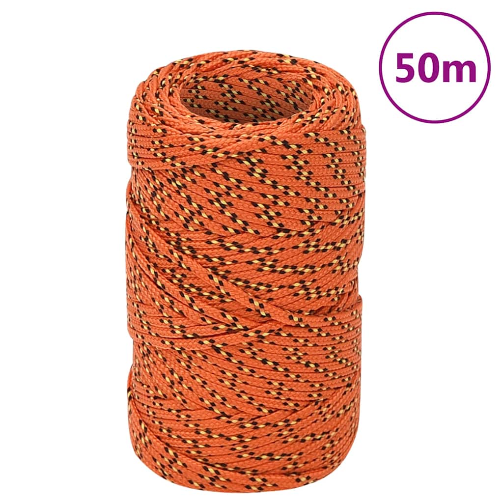 Bootsseil Orange 2 mm 50 m Polypropylen