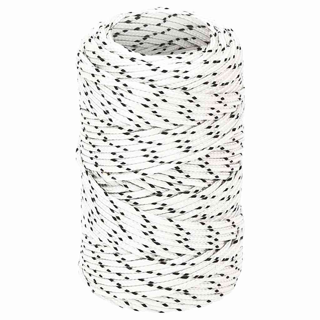 Bootsseil Geflochten Weiß 2 mmx25 m Polyester