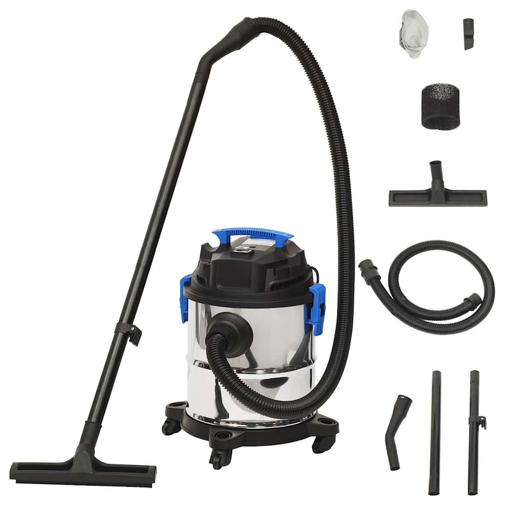 Nass- und Trockensauger 1200 W 20 L Silbern