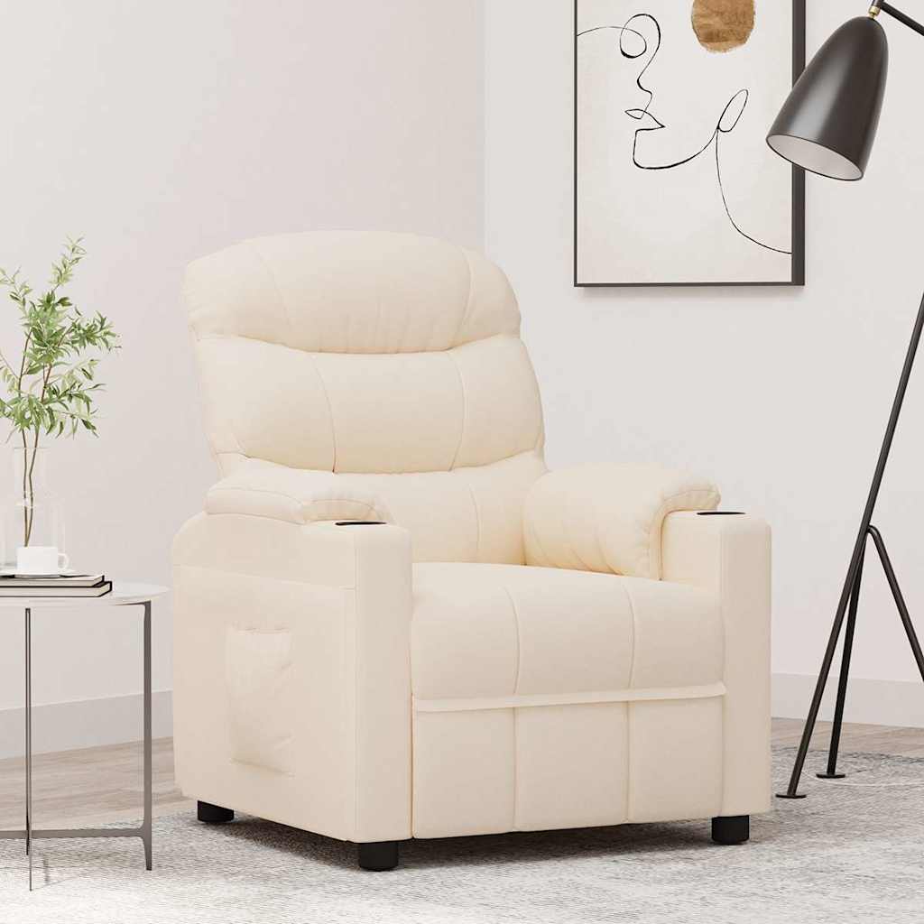 Relaxsessel Creme Stoff