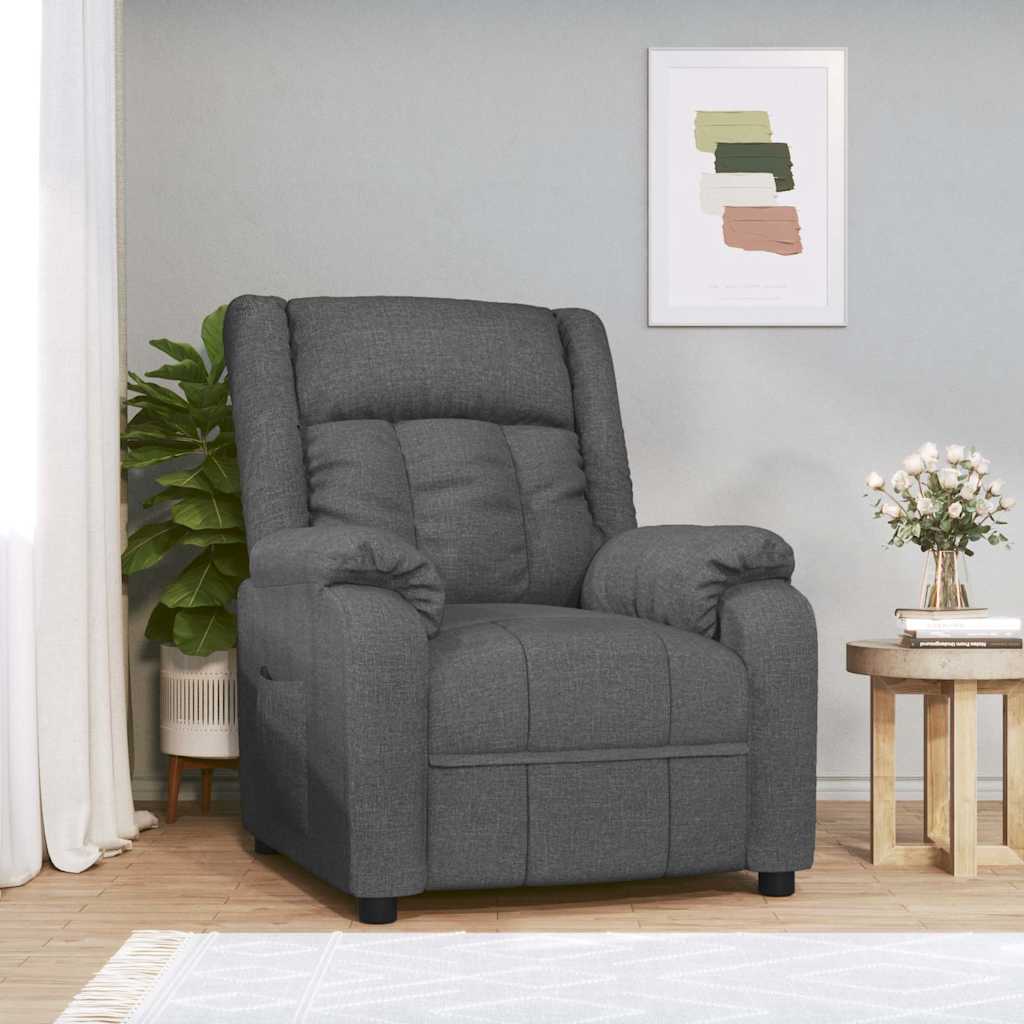 Relaxsessel Dunkelgrau Stoff