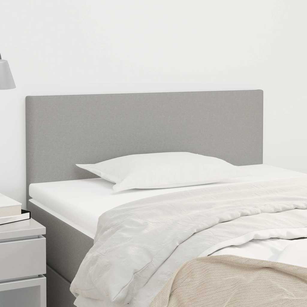 Kopfteil Hellgrau 100x5x78/88 cm Stoff