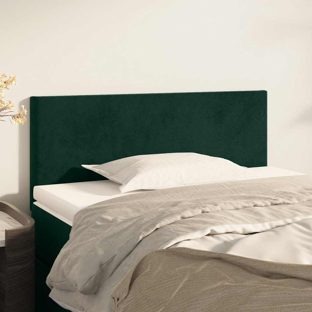 Kopfteil Dunkelgrün 100x5x78/88 cm Samt