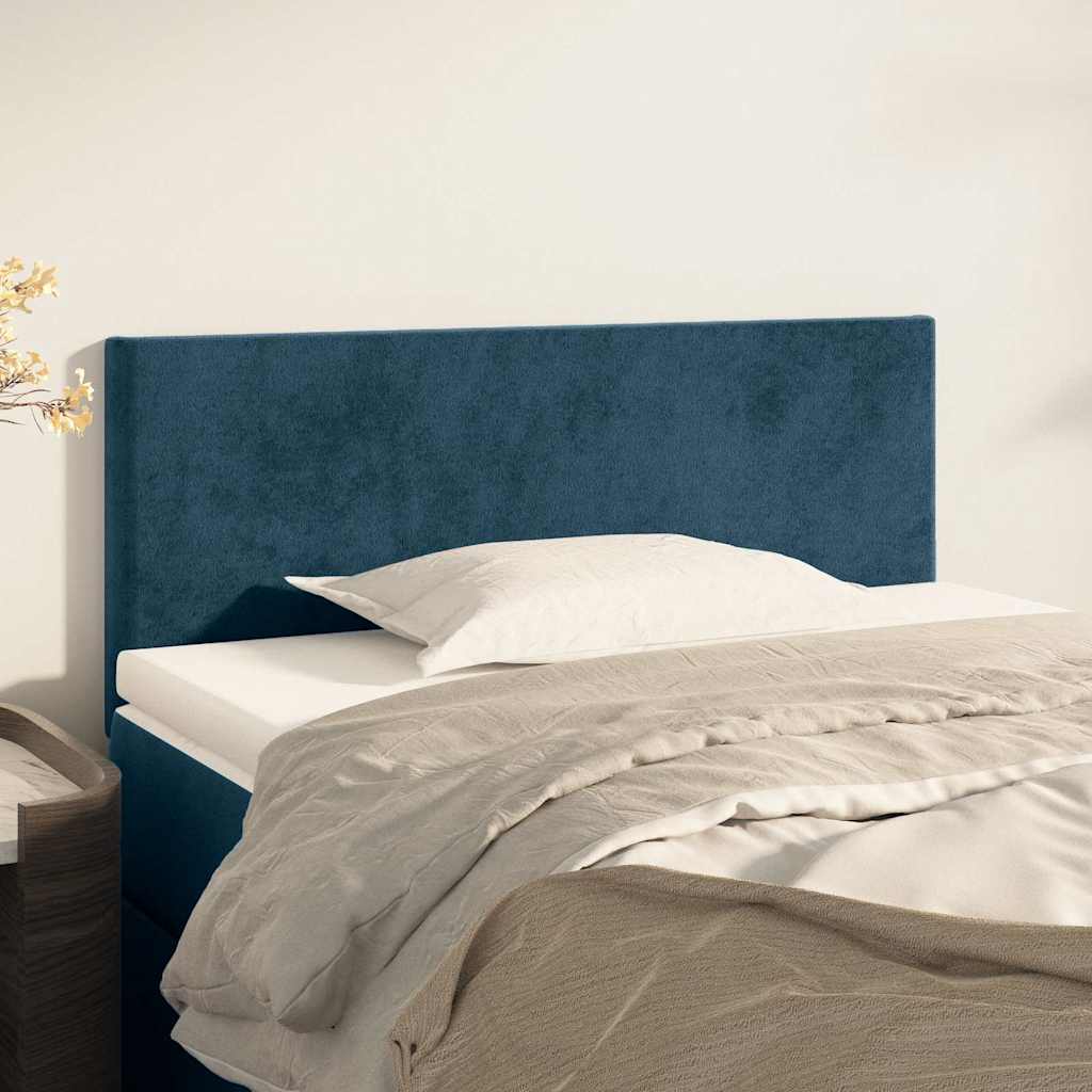 Kopfteil Dunkelblau 100x5x78/88 cm Samt