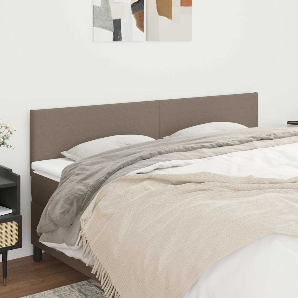 Kopfteile Taupe 180x5x78/88 cm Stoff