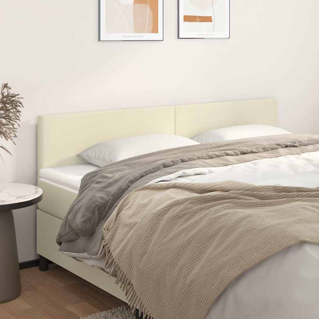 Kopfteile Creme 180x5x78/88 cm Kunstleder