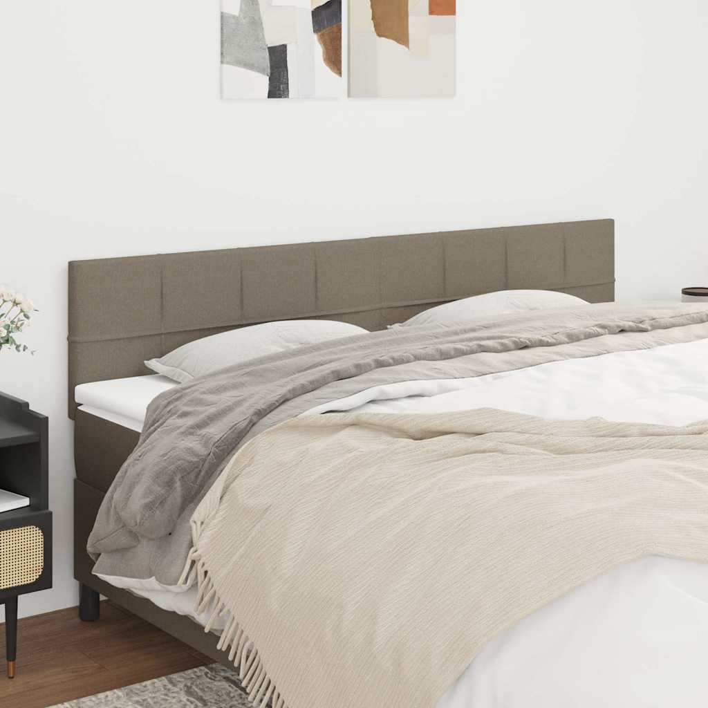 Kopfteile Taupe 160x5x78/88 cm Stoff