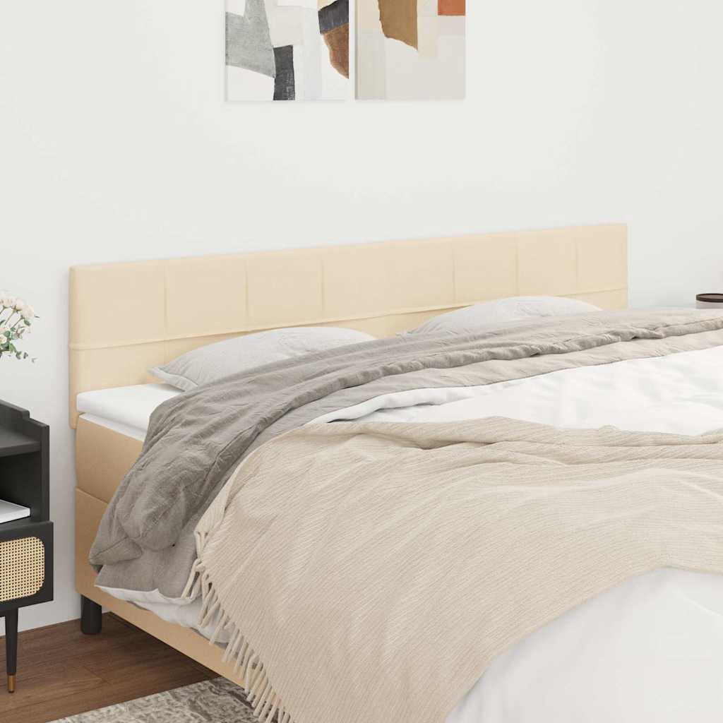 Kopfteile Creme 160x5x78/88 cm Stoff
