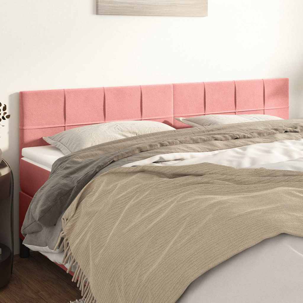 Kopfteile Rosa 180x5x78/88 cm Samt