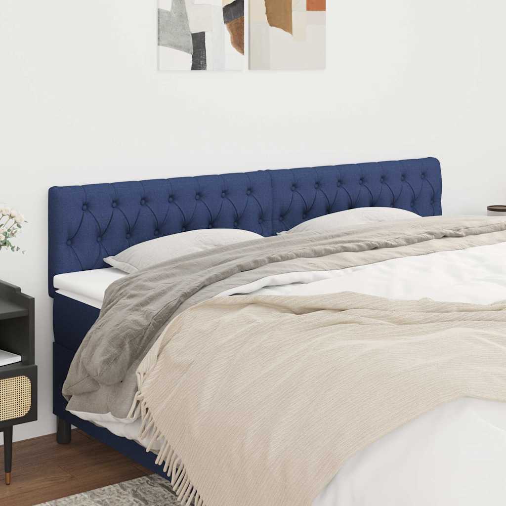 Kopfteile Blau 180x7x78/88 cm Stoff