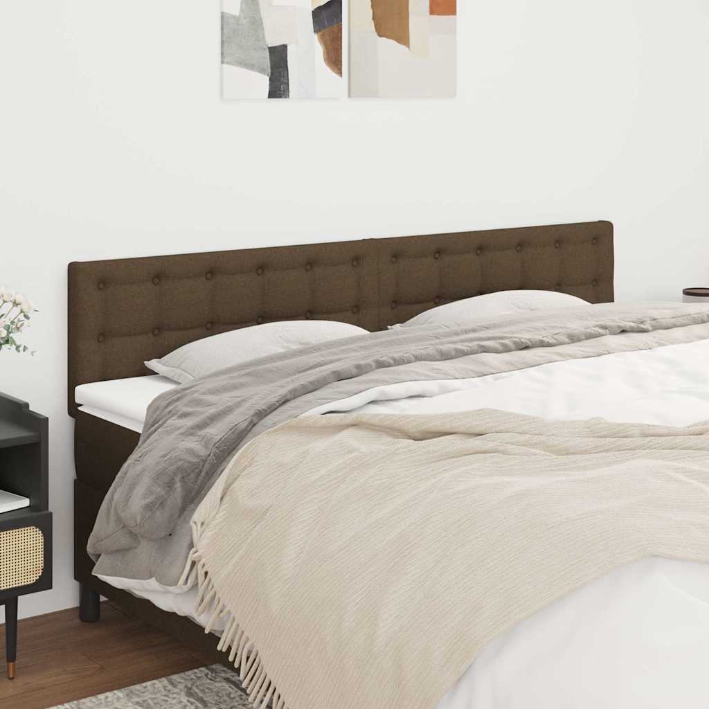 Kopfteile Dunkelbraun 160x5x78/88 cm Stoff