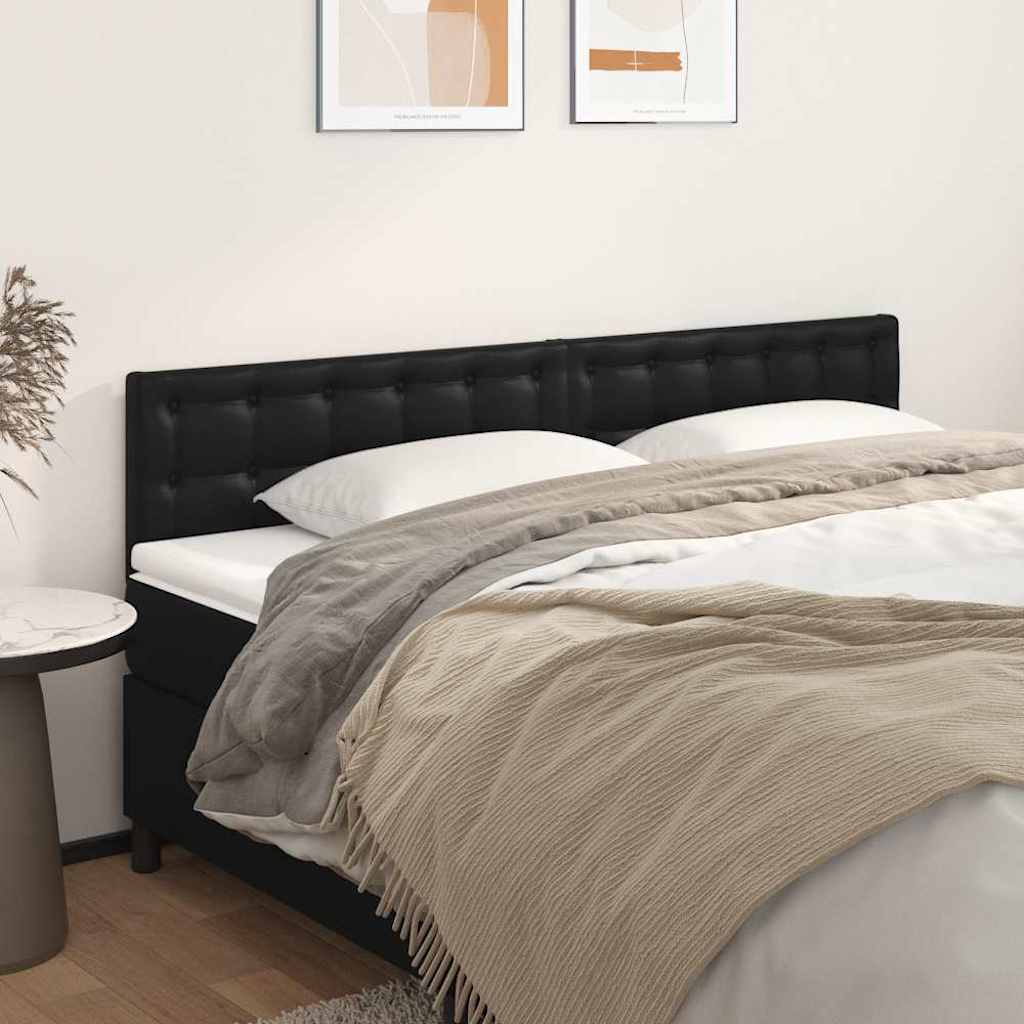 Kopfteile Schwarz 160x5x78/88 cm Kunstleder