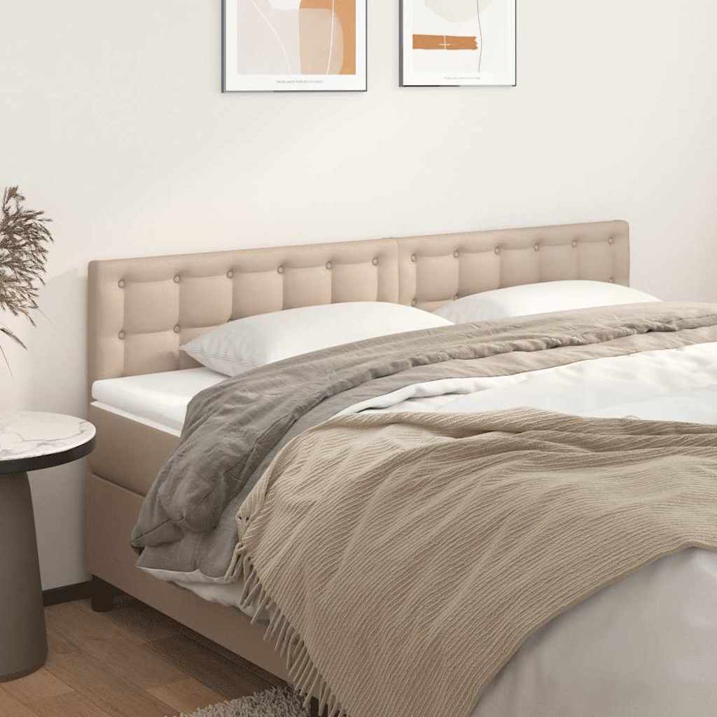 Kopfteile Cappuccino-Braun 160x5x78/88 cm Kunstleder