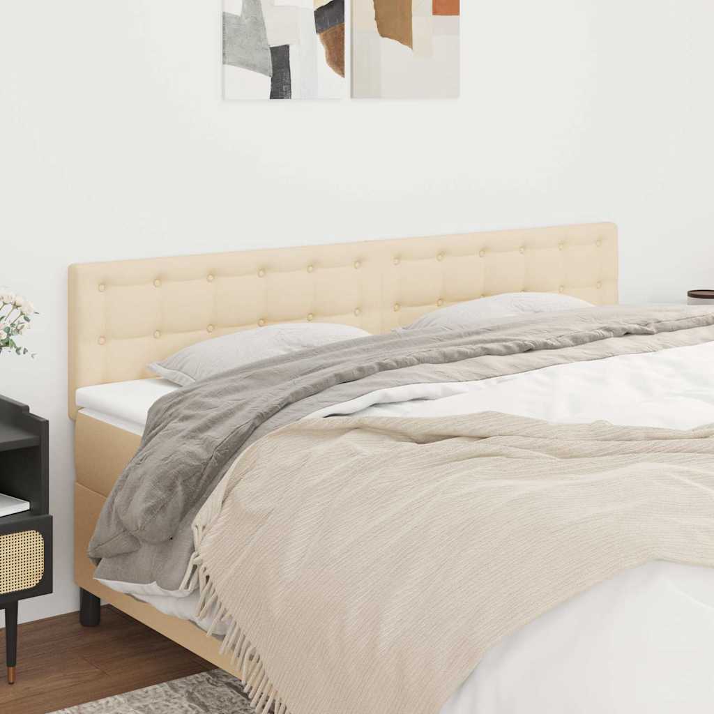 Kopfteile Creme 200x5x78/88 cm Stoff