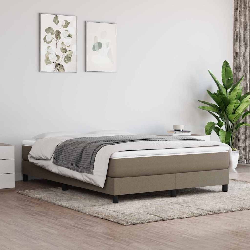 Taschenfederkernmatratze Mittel Taupe 140x190x20 cm Stoff