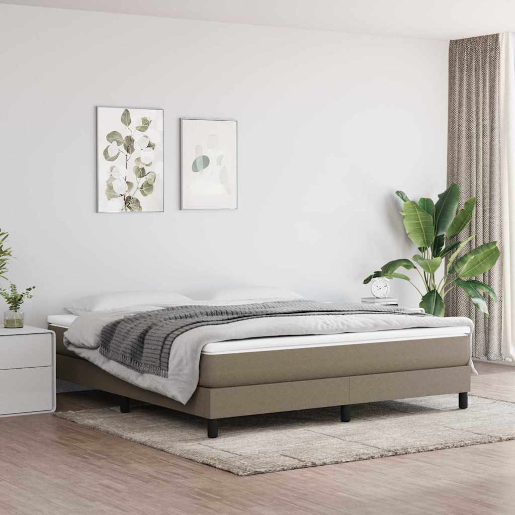 Taschenfederkernmatratze Mittel Taupe 160x200x20 cm Stoff