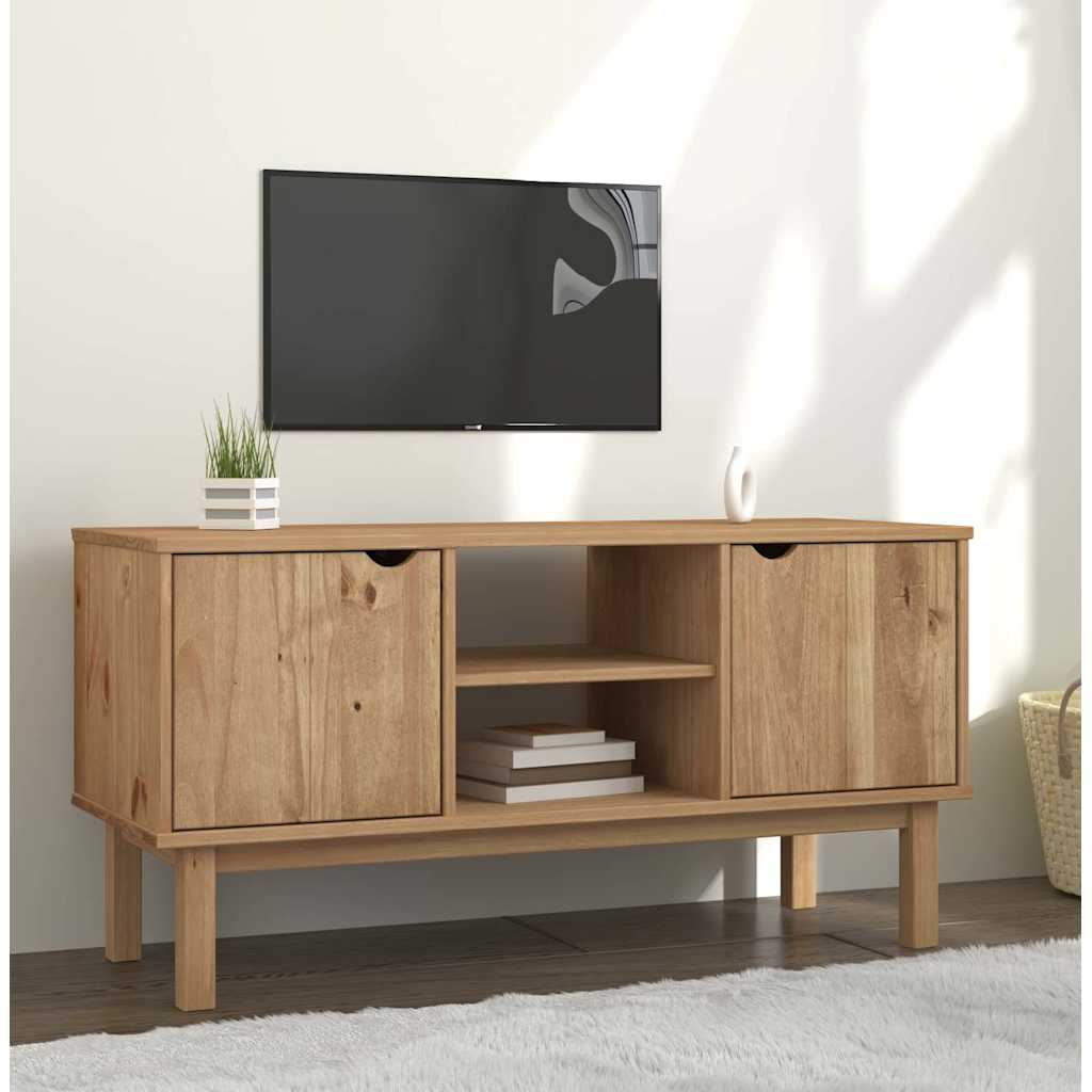 TV-Schrank OTTA 113,5x43x57 cm Massivholz Kiefer