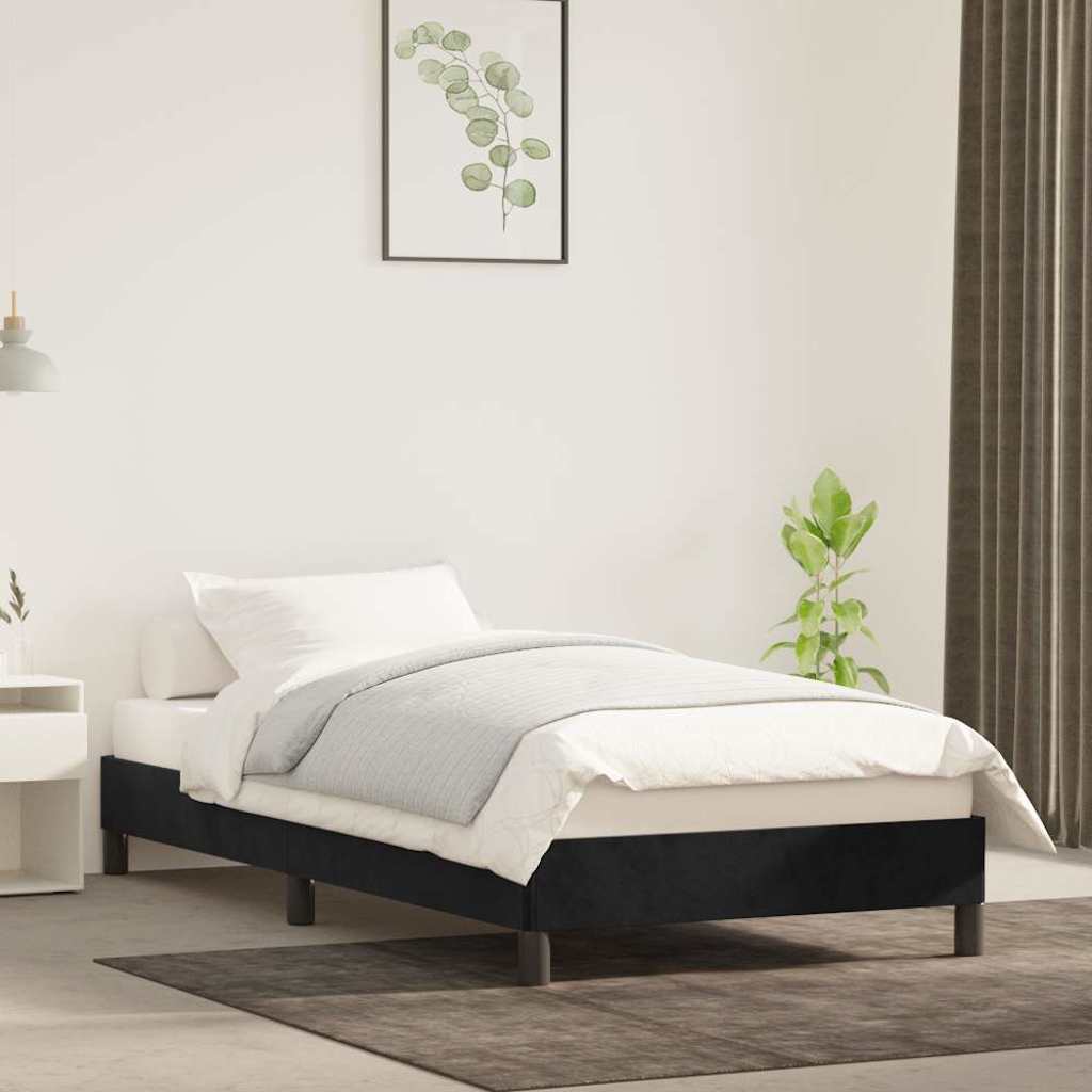 Bettgestell Schwarz 90x190 cm Samt