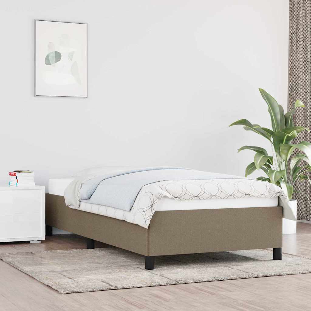 Bettgestell ohne Matratze Taupe 80x200 cm Stoff