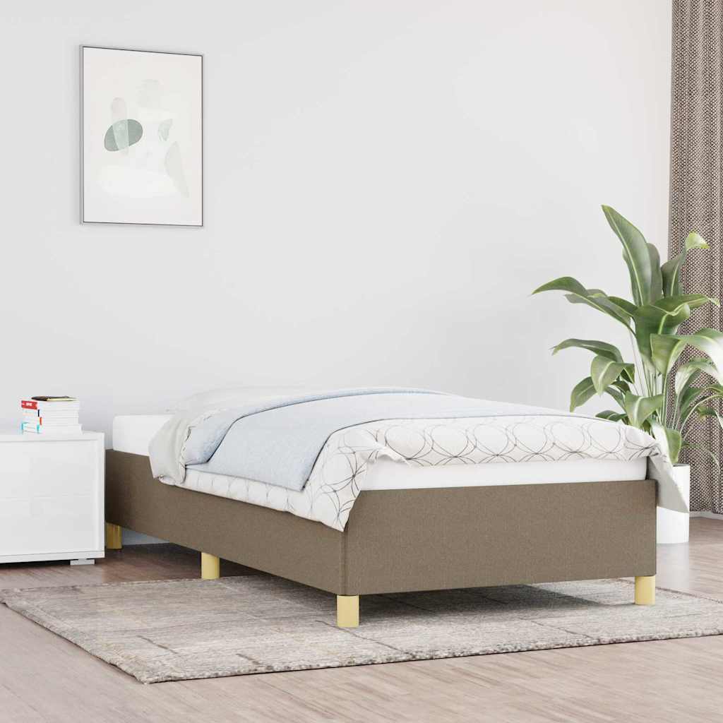 Bettgestell ohne Matratze Taupe 80x200 cm Stoff