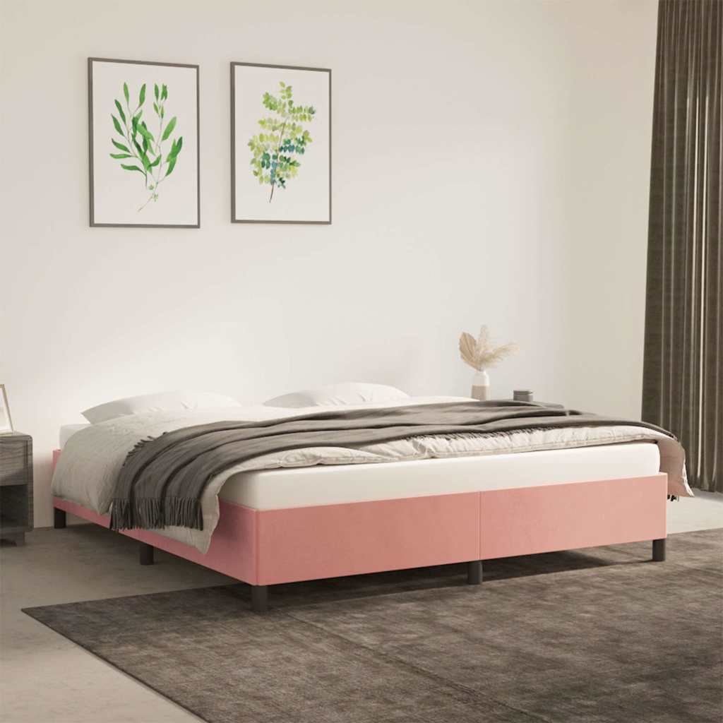 Bettgestell Rosa 180x200 cm Samt