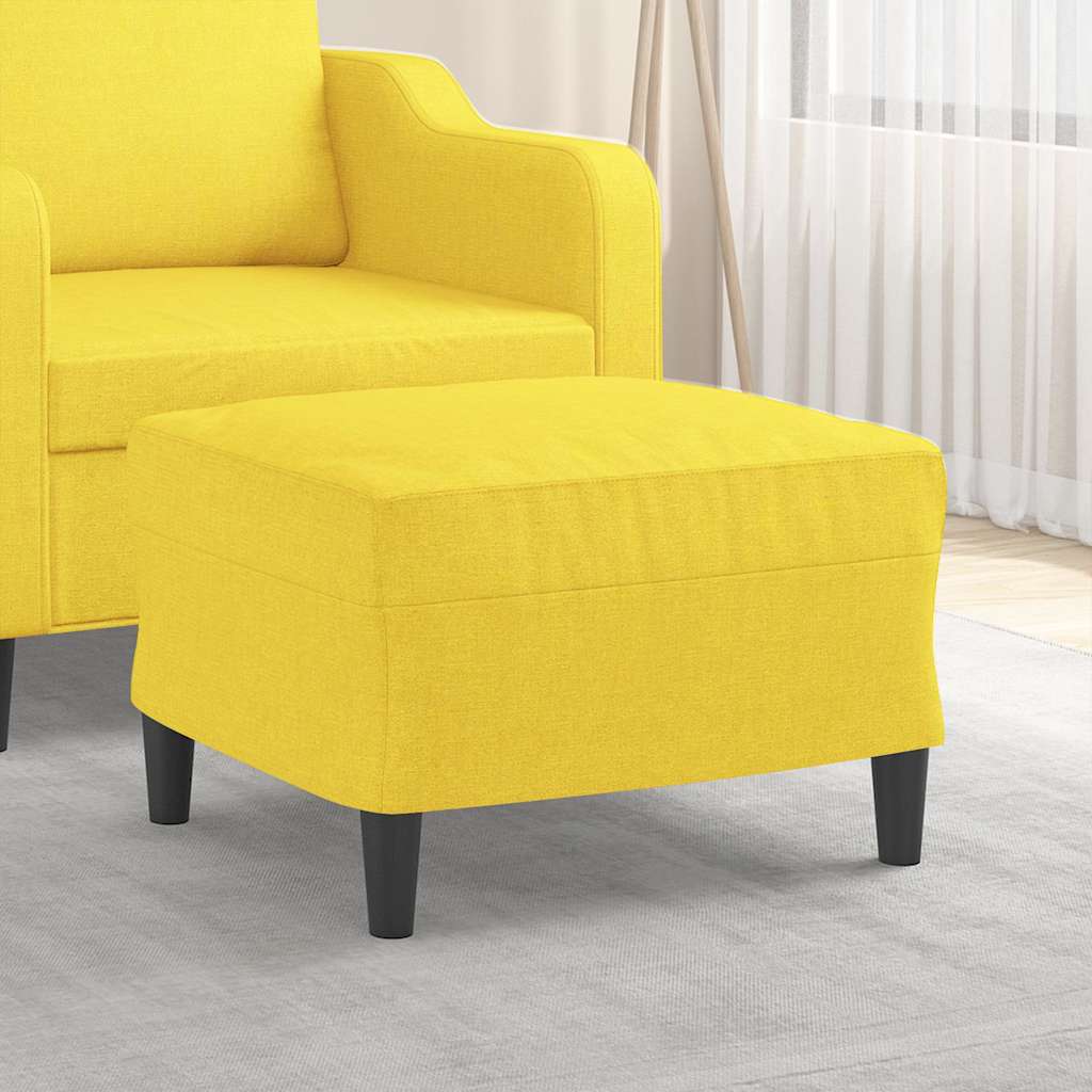 Fußhocker Hellgelb 60x50x41 cm Stoff