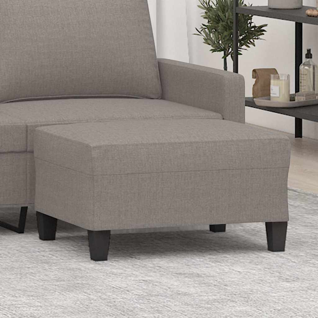 Fußhocker Taupe 70x55x41 cm Stoff
