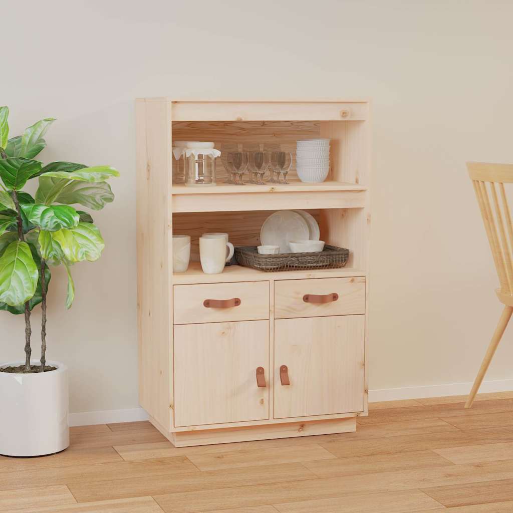 Highboard 67x40x108,5 cm Massivholz Kiefer