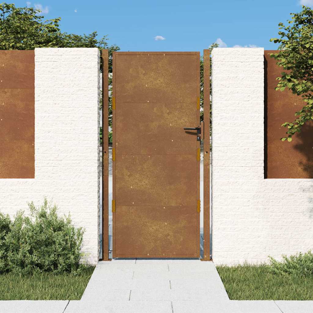 Gartentor 100x175 cm Cortenstahl