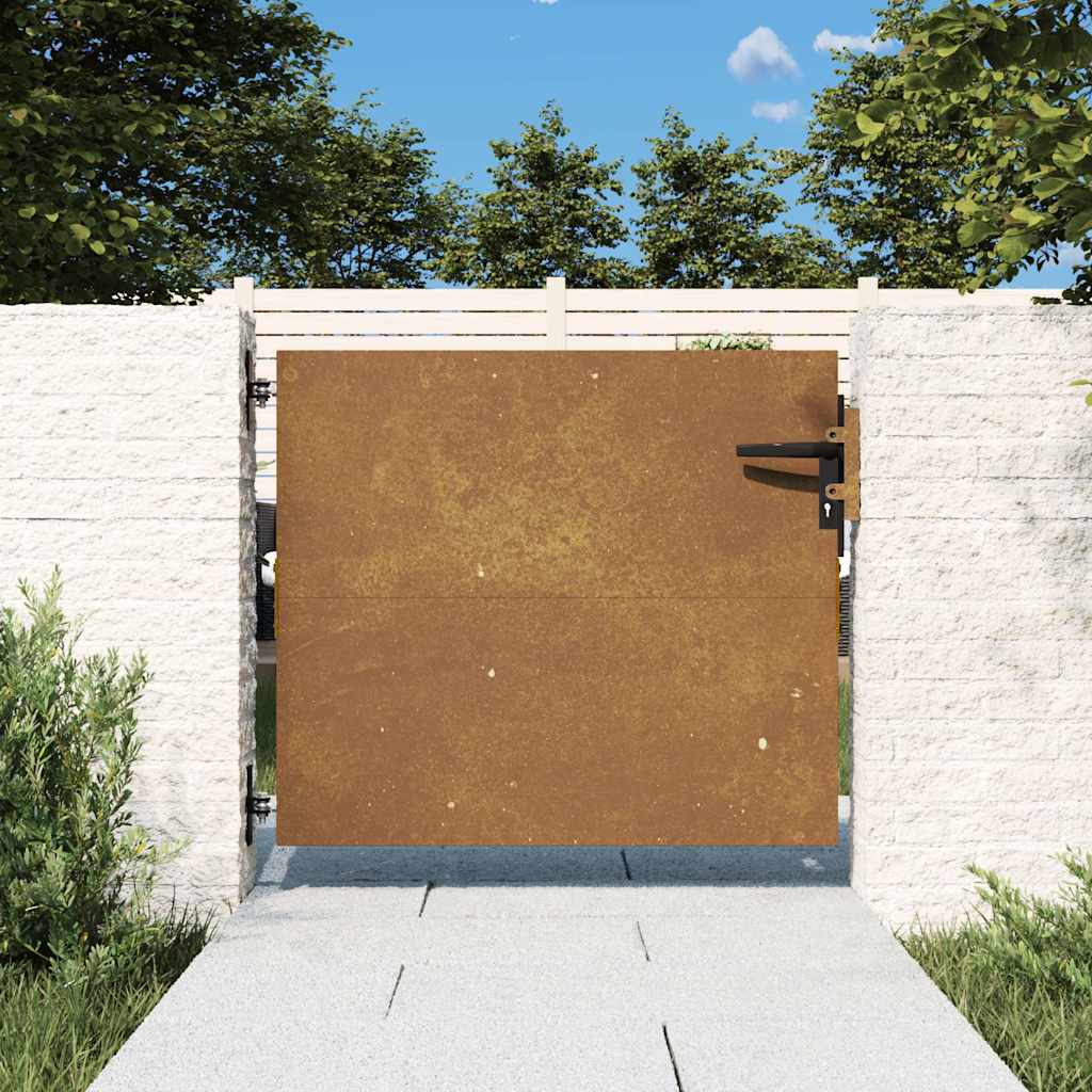 Gartentor 85x125 cm Cortenstahl
