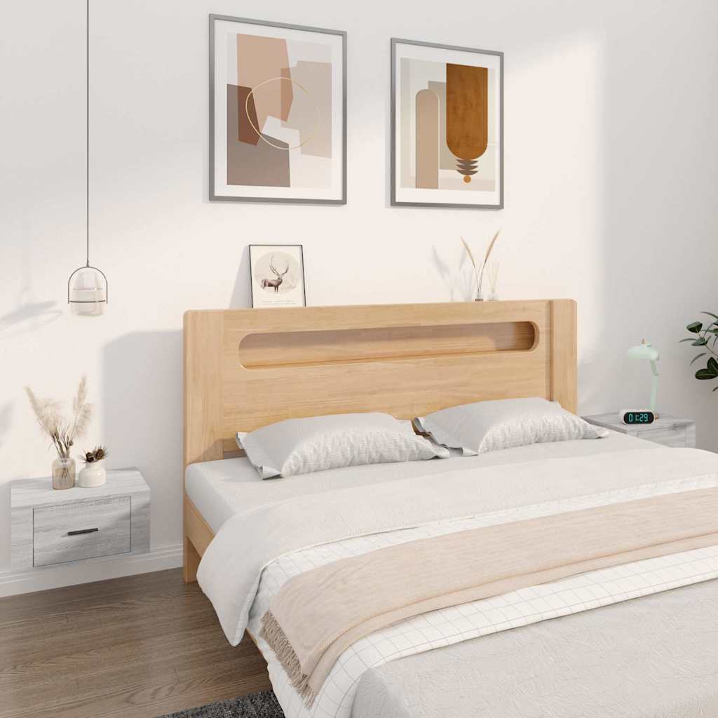 Wand-Nachttische 2 Stk. Grau Sonoma 50x36x25 cm