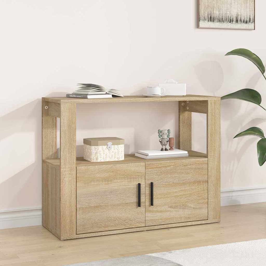 Sideboard Sonoma-Eiche 80x30x60 cm Holzwerkstoff