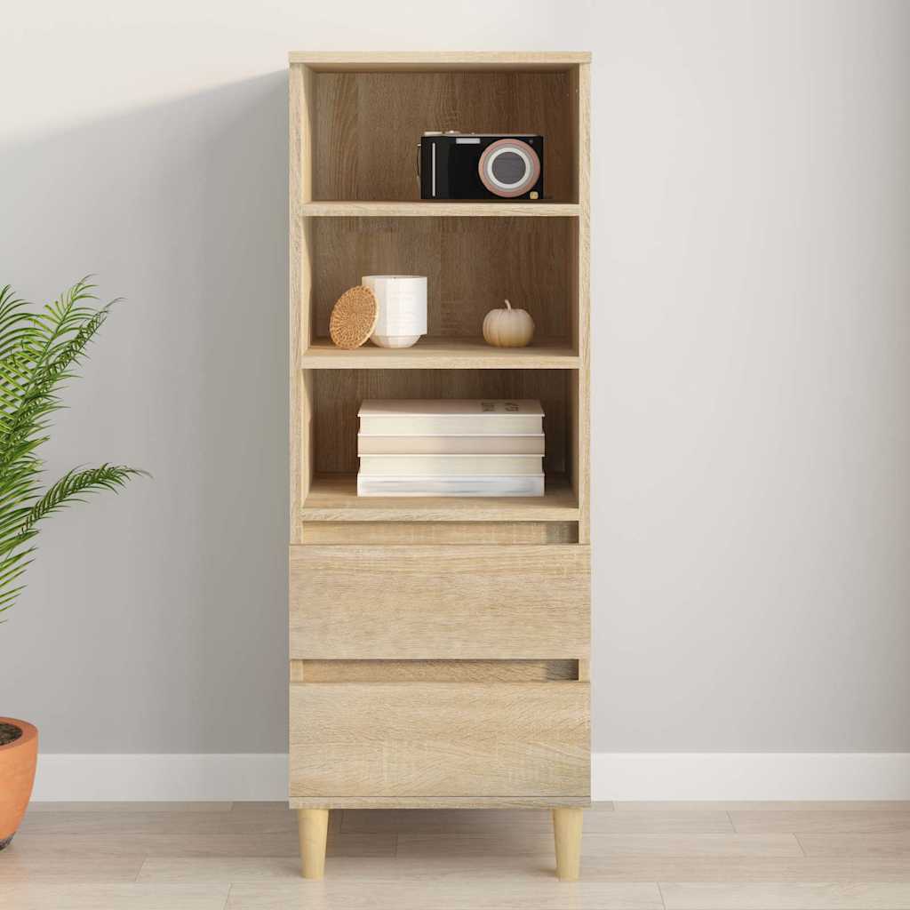 Highboard Sonoma-Eiche 40x36x110 cm Holzwerkstoff