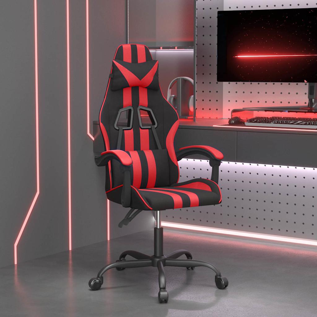 Gaming-Stuhl Schwarz und Rot Kunstleder