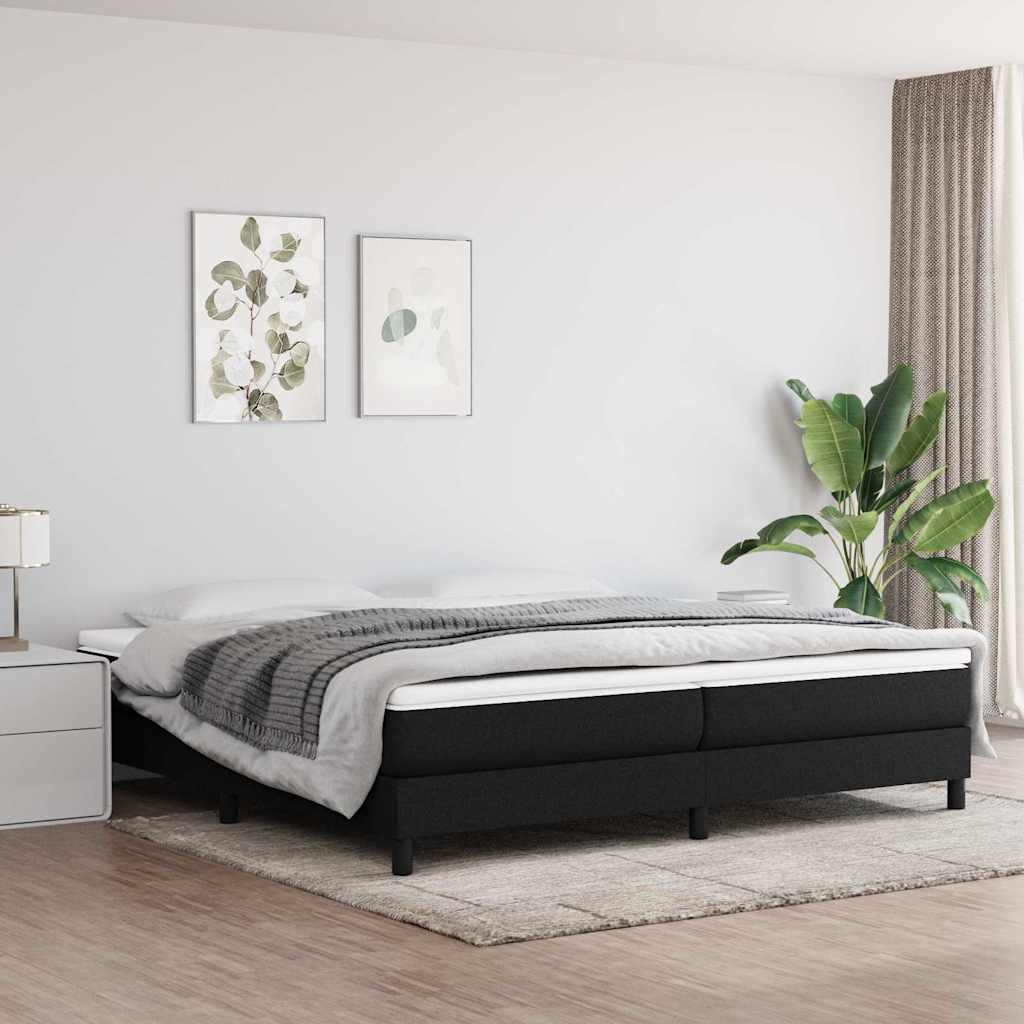 Boxspringbettgestell Schwarz 200x200 cm Stoff
