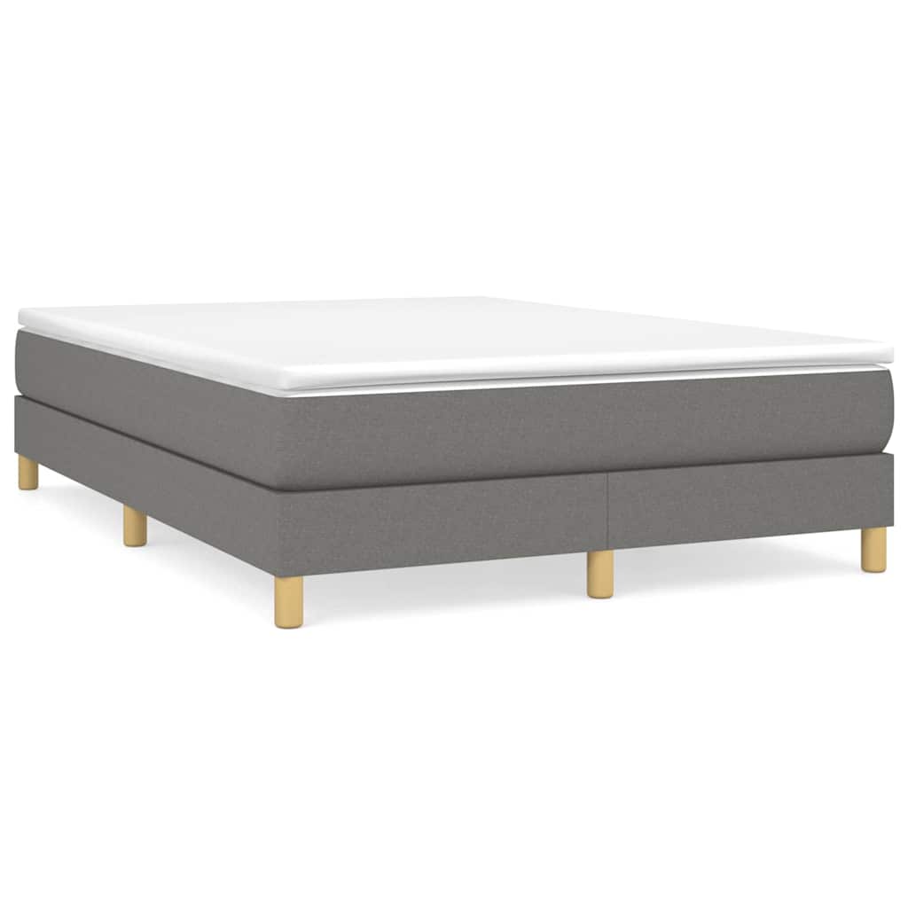 Boxspringbettgestell Dunkelgrau 140x200 cm Stoff