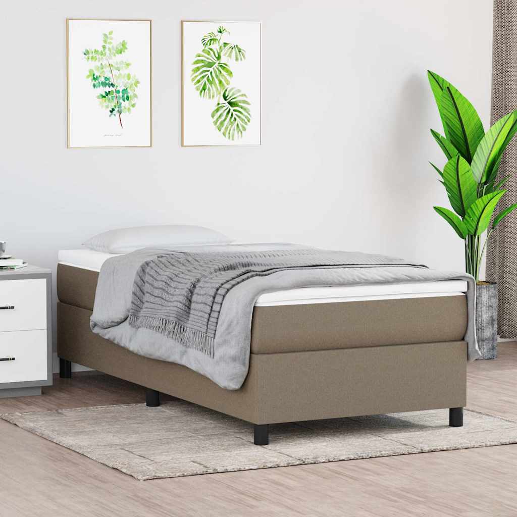 Boxspringbettgestell Taupe 80x200 cm Stoff