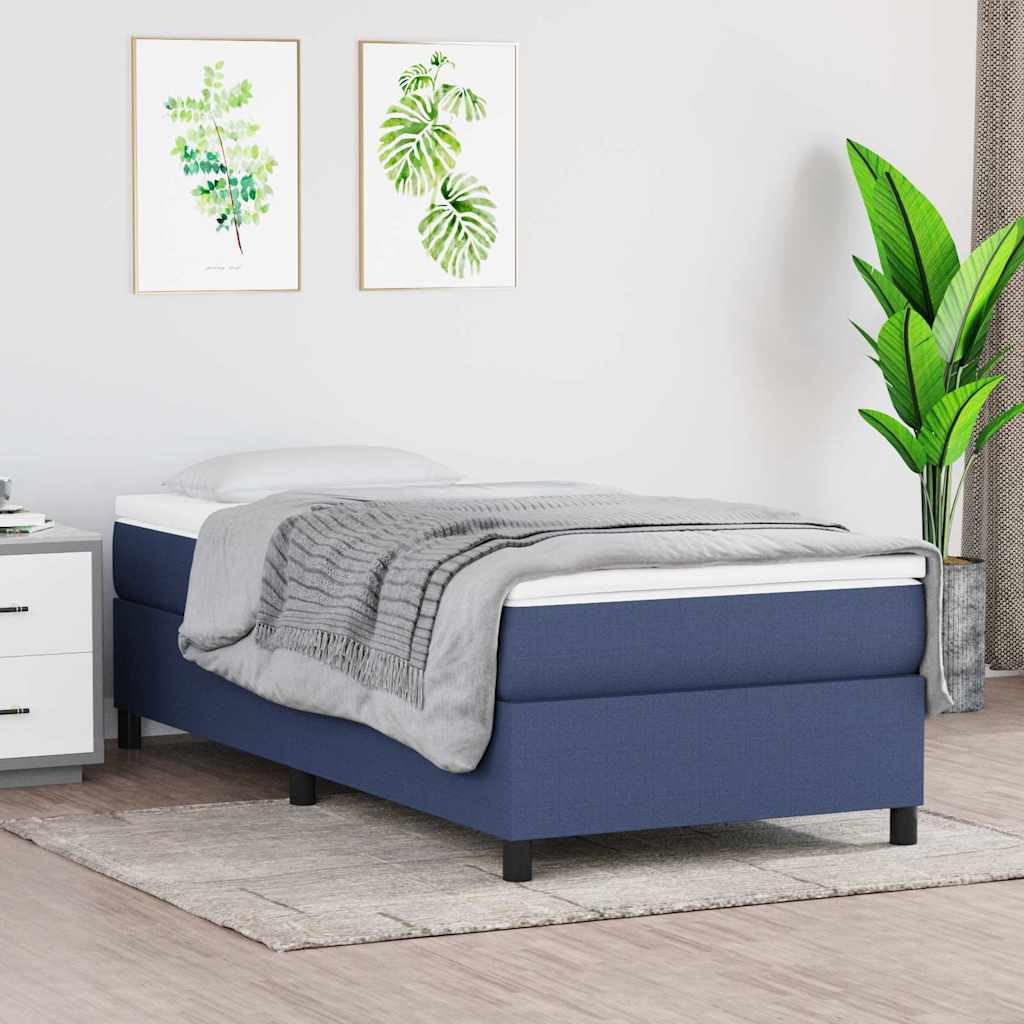 Boxspringbettgestell Blau 90x200 cm Stoff
