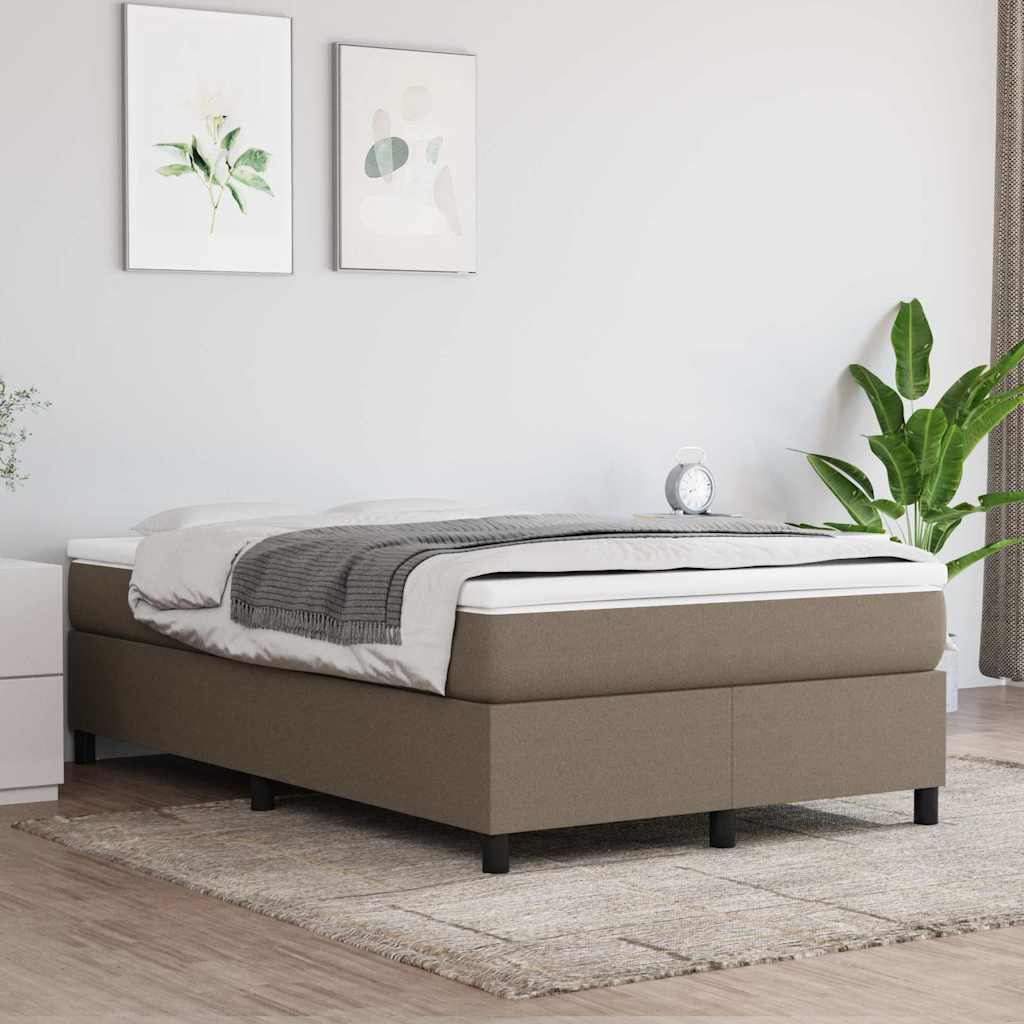 Boxspringbettgestell Taupe 120x200 cm Stoff
