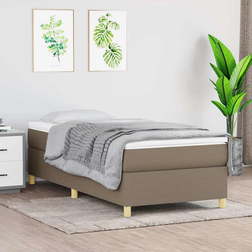 Boxspringbettgestell Taupe 80x200 cm Stoff