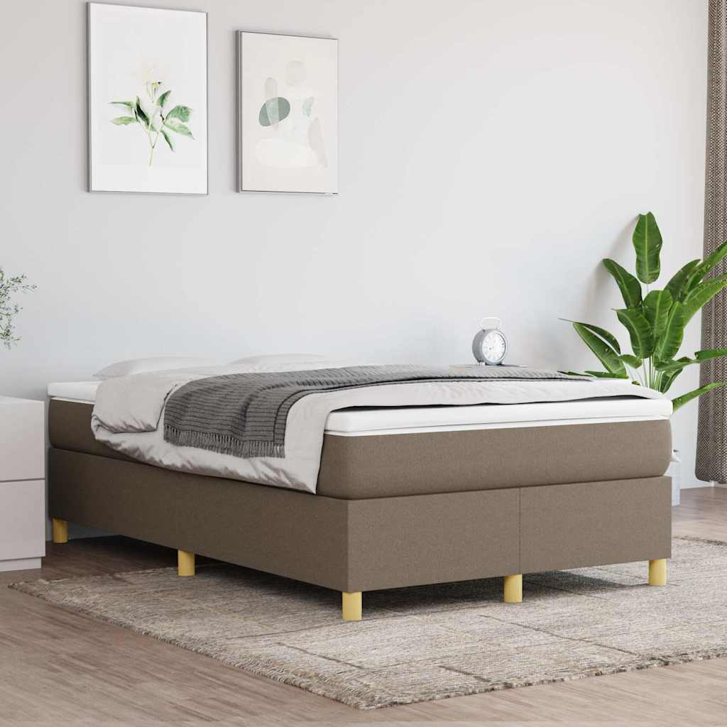 Boxspringbettgestell Taupe 120x200 cm Stoff