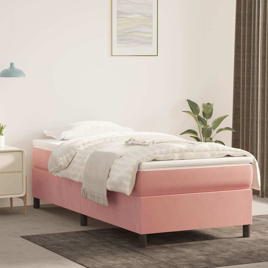 Boxspringbettgestell Rosa 80x200 cm Samt
