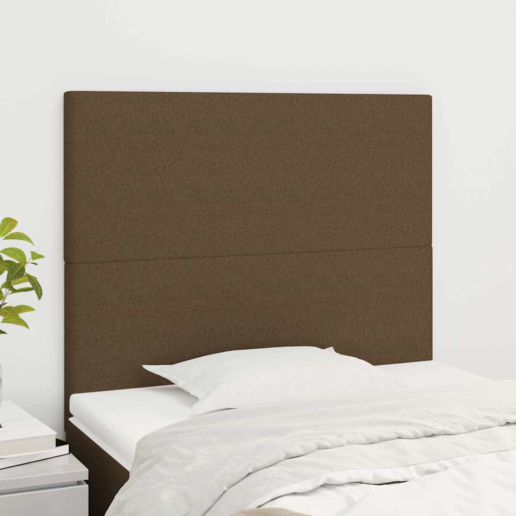 Kopfteil Dunkelbraun 80x5x118/128 cm Stoff