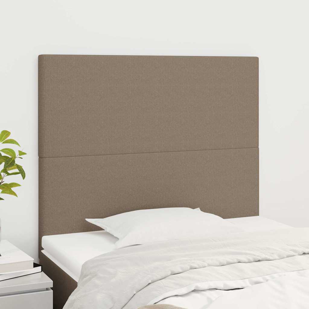 Kopfteil Taupe 90x5x118/128 cm Stoff