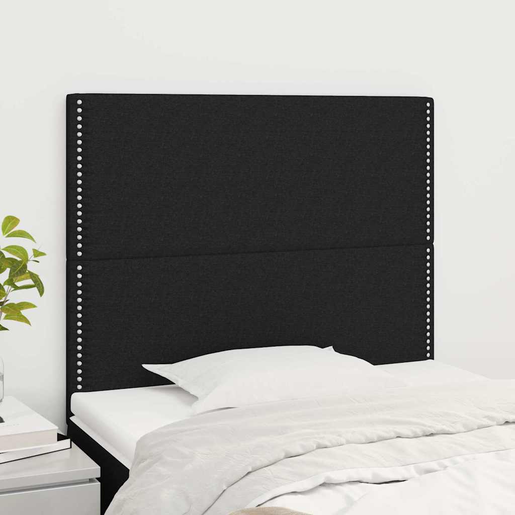 Kopfteil Schwarz 100 x 5 x 118/128 cm Stoff