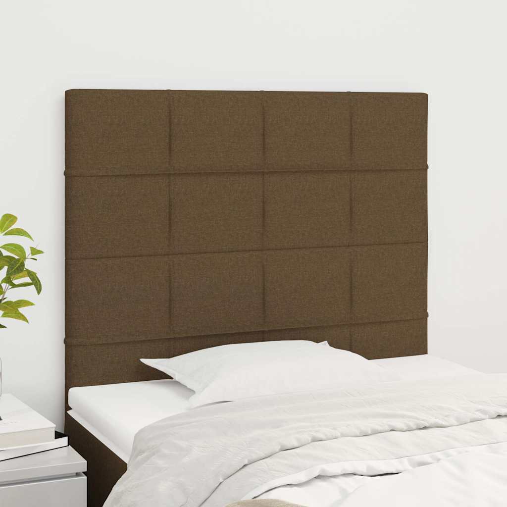 Kopfteil Dunkelbraun 100 x 5 x 118/128 cm Stoff