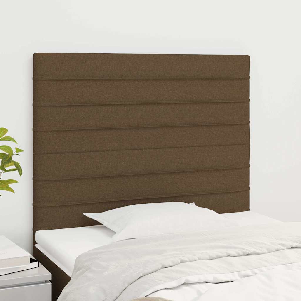 Kopfteil Dunkelbraun 90x5x118/128 cm Stoff