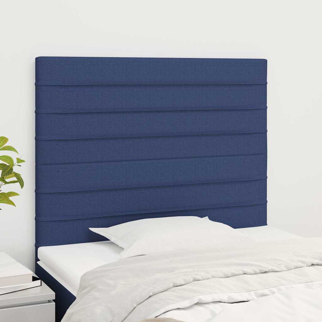 Kopfteil Blau 100 x 5 x 118/128 cm Stoff